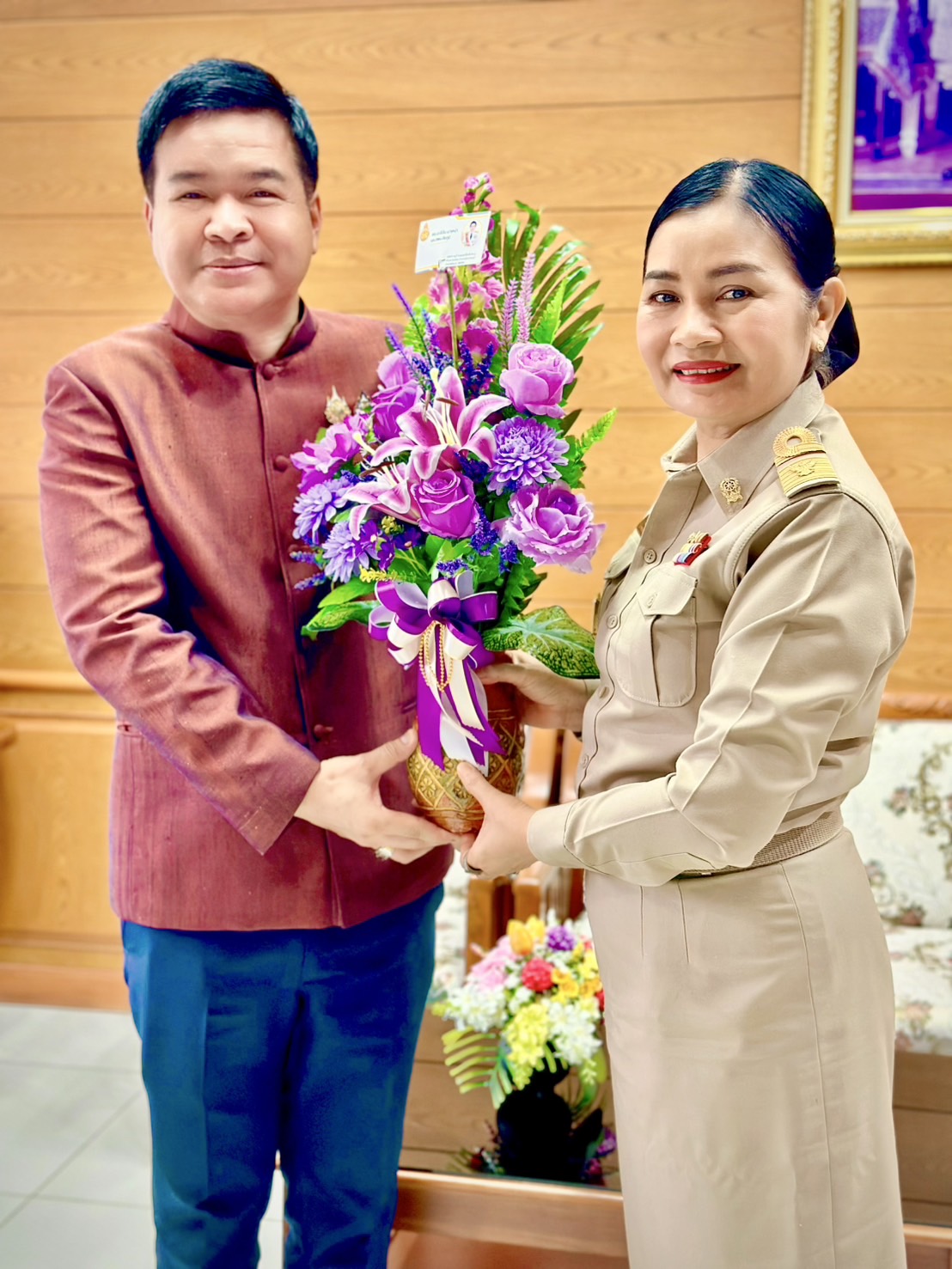 สพม.ชัยภูมิ ร่วมแสดงความยินดีและให้การต้อนรับ ว่าที่ ร้อยเอกเดชฤทธิ์ วรรณทอง ที่ได้ย้ายมาดำรงตำแหน่ง รองผู้อำนวยการ สพม.ชัยภูมิ