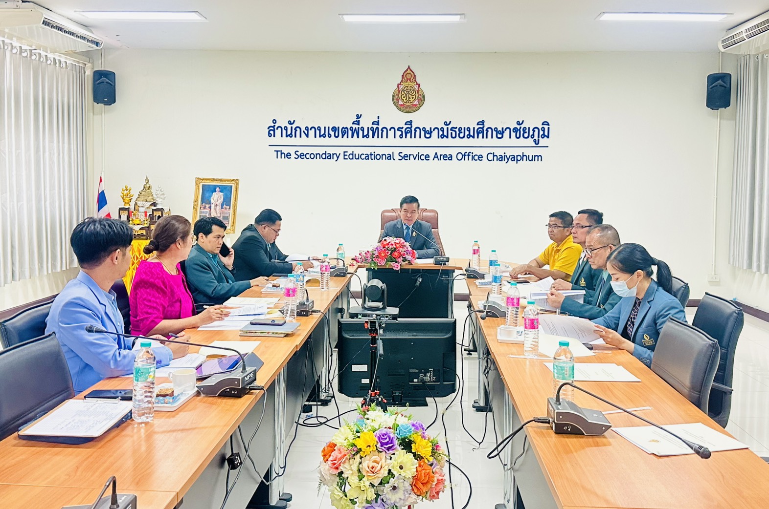 สพม.ชัยภูมิ จัดการประชุมคณะกรรมการพิจารณารับรอง ข้อมูลความต้องการระบบคอมพิวเตอร์เพื่อการเรียนการสอนประจำปีงบประมาณ พ.ศ. 2570 ครั้งที่ 1/2568