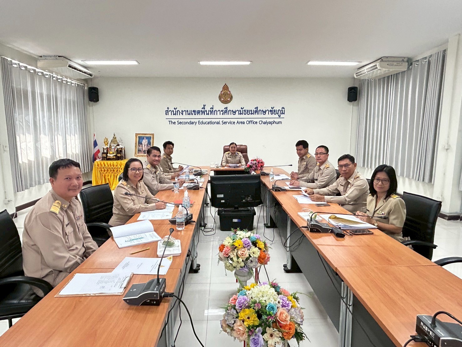 สพม.ชัยภูมิ จัดการประชุมคณะกรรมการพิจารณาการเก็บเงินบำรุงการศึกษา สังกัดสำนักงานคณะกรรมการการศึกษาขั้นพื้นฐาน ปีการศึกษา 2569 ครั้งที่ 1/2568 