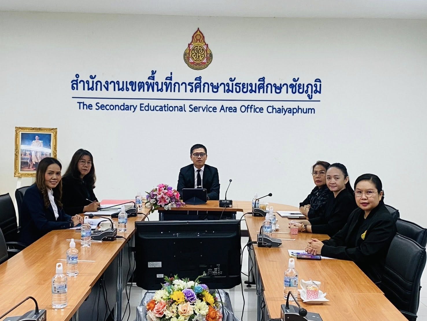 สพม.ชัยภูมิ เข้าร่วมประชุมพัฒนาศักยภาพการจัดการศึกษาแบบมีส่วนร่วมของคณะกรรมการติดตาม ตรวจสอบ ประเมินผล และนิเทศการศึกษาของเขตพื้นที่การศึกษา (ก.ต.ป.น.) ผ่านระบบ Zoom Meeting